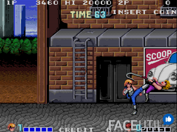 파이널 파이트의 원조.. 더블 드래곤 Double Dragon #1 [MAME 고전 오락실 게임]